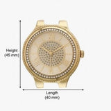 Buy Shop Guess Madison Diamonds Gold Dial Gold Steel Strap Watch for Women - W0637L2 USA Online