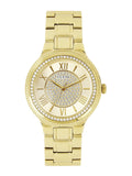 Buy Shop Guess Madison Diamonds Gold Dial Gold Steel Strap Watch for Women - W0637L2 USA Online