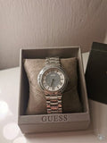 Buy Shop Guess Madison Diamonds Silver Dial Silver Steel Strap Watch for Women - W0637L1 USA Online
