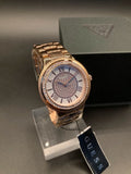 Buy Shop Guess Madison Diamonds White Dial Rose Gold Steel Strap Watch for Women - W0637L3 USA Online