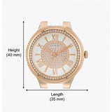 Buy Shop Guess Madison Diamonds White Dial Rose Gold Steel Strap Watch for Women - W0637L3 USA Online