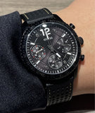 Buy Shop Guess Marina Chronograph Black Dial Black Rubber Strap Watch for Women - W1025L3 USA Online