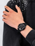 Buy Shop Guess Marina Chronograph Black Dial Black Rubber Strap Watch for Women - W1025L3 USA Online