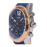 Buy Shop Guess Marina Chronograph Blue Dial Blue Denim Strap Watch For Women - W1057L1 USA Online
