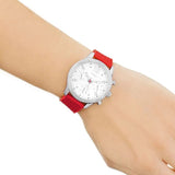 Buy Shop Guess Marina Chronograph Quartz White Dial Red Rubber Strap Watch for Women - W1025L2 USA Online