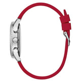 Buy Shop Guess Marina Chronograph Quartz White Dial Red Rubber Strap Watch for Women - W1025L2 USA Online