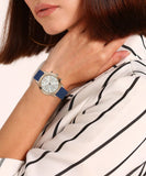 Buy Shop Guess Marina Multifunction White Dial Blue Rubber Strap Watch for Women - W1025L4 USA Online
