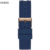 Buy Shop Guess Marina Multifunction White Dial Blue Rubber Strap Watch for Women - W1025L4 USA Online