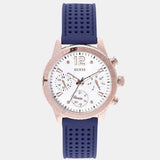 Buy Shop Guess Marina Multifunction White Dial Blue Rubber Strap Watch for Women - W1025L4 USA Online