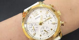 Buy Shop Guess Marina Multifunction White Dial White Rubber Strap Watch for Women - W1025L5 USA Online