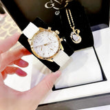 Buy Shop Guess Marina Multifunction White Dial White Rubber Strap Watch for Women - W1025L5 USA Online