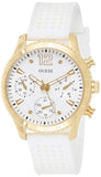 Buy Shop Guess Marina Multifunction White Dial White Rubber Strap Watch for Women - W1025L5 USA Online
