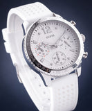Buy Shop Guess Marina Quartz White Dial White Rubber Strap Watch For Women - W1025L1 USA Online