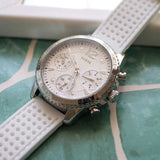 Buy Shop Guess Marina Quartz White Dial White Rubber Strap Watch For Women - W1025L1 USA Online