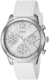 Buy Shop Guess Marina Quartz White Dial White Rubber Strap Watch For Women - W1025L1 USA Online