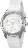 Buy Shop Guess Marina Quartz White Dial White Rubber Strap Watch For Women - W1025L1 USA Online
