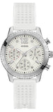 Buy Shop Guess Marina Quartz White Dial White Rubber Strap Watch For Women - W1025L1 USA Online