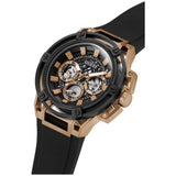 Buy Shop Guess Matrix Multifunction Black Dial Black Rubber Strap Watch For Men - GW0423G5 USA Online