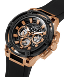 Buy Shop Guess Matrix Multifunction Black Dial Black Rubber Strap Watch For Men - GW0423G5 USA Online
