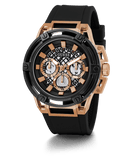 Buy Shop Guess Matrix Multifunction Black Dial Black Rubber Strap Watch For Men - GW0423G5 USA Online