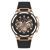 Buy Shop Guess Matrix Multifunction Black Dial Black Rubber Strap Watch For Men - GW0423G5 USA Online