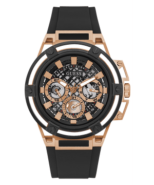 Buy Shop Guess Matrix Multifunction Black Dial Black Rubber Strap Watch For Men - GW0423G5 USA Online