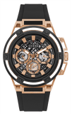 Buy Shop Guess Matrix Multifunction Black Dial Black Rubber Strap Watch For Men - GW0423G5 USA Online