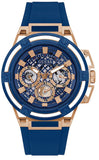 Buy Shop Guess Matrix Multifunction Blue Dial Blue Rubber Strap Watch For Men - GW0423G1 USA Online
