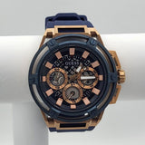 Buy Shop Guess Matrix Multifunction Blue Dial Blue Rubber Strap Watch for Men - GW0423G4 USA Online