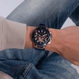 Buy Shop Guess Matrix Multifunction Blue Dial Blue Rubber Strap Watch for Men - GW0423G4 USA Online