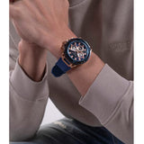 Buy Shop Guess Matrix Multifunction Blue Dial Blue Rubber Strap Watch for Men - GW0423G4 USA Online