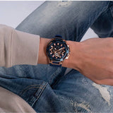 Buy Shop Guess Matrix Multifunction Blue Dial Blue Rubber Strap Watch for Men - GW0423G4 USA Online