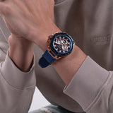 Buy Shop Guess Matrix Multifunction Blue Dial Blue Rubber Strap Watch for Men - GW0423G4 USA Online