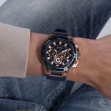 Buy Shop Guess Matrix Multifunction Blue Dial Blue Rubber Strap Watch for Men - GW0423G4 USA Online