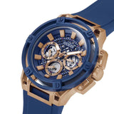 Buy Shop Guess Matrix Multifunction Blue Dial Blue Rubber Strap Watch for Men - GW0423G4 USA Online