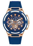 Buy Shop Guess Matrix Multifunction Blue Dial Blue Rubber Strap Watch for Men - GW0423G4 USA Online