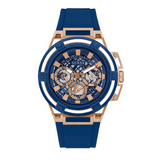 Buy Shop Guess Matrix Multifunction Blue Dial Blue Rubber Strap Watch for Men - GW0423G4 USA Online