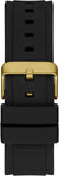 Buy Shop Guess Matrix Multifunction Gold Dial Black Rubber Strap Watch For Men - GW0423G2 USA Online