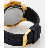 Buy Shop Guess Matrix Multifunction Gold Dial Black Rubber Strap Watch For Men - GW0423G2 USA Online