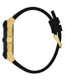 Buy Shop Guess Matrix Multifunction Gold Dial Black Rubber Strap Watch For Men - GW0423G2 USA Online