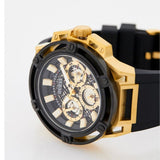 Buy Shop Guess Matrix Multifunction Gold Dial Black Rubber Strap Watch For Men - GW0423G2 USA Online