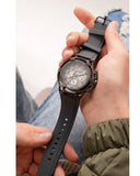 Buy Shop Guess Matrix Multifunction Grey Dial Grey Rubber Strap Watch for Men - GW0423G3 USA Online