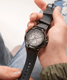 Buy Shop Guess Matrix Multifunction Grey Dial Grey Rubber Strap Watch for Men - GW0423G3 USA Online
