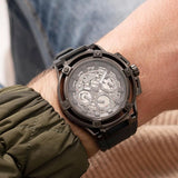 Buy Shop Guess Matrix Multifunction Grey Dial Grey Rubber Strap Watch for Men - GW0423G3 USA Online