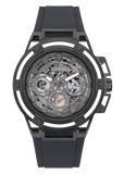 Buy Shop Guess Matrix Multifunction Grey Dial Grey Rubber Strap Watch for Men - GW0423G3 USA Online
