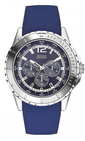 Buy Shop Guess Maverick Black Dial Rubber Strap Watch for Men - W0485G3 USA Online