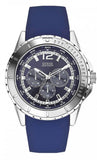 Buy Shop Guess Maverick Black Dial Rubber Strap Watch for Men - W0485G3 USA Online