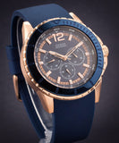 Buy Shop Guess Maverick Blue Dial Blue Rubber Strap Watch for Men - W0485G1 USA Online
