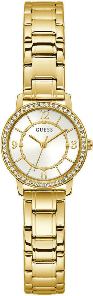 Buy Shop Guess Analog Diamonds Silver Dial Gold Steel Strap Watch For Women - W1013l2 USA Online