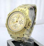 Buy Shop Guess Mini Phantom Diamonds Gold Dial Gold Steel Strap Watch for Women - W0235L5 USA Online